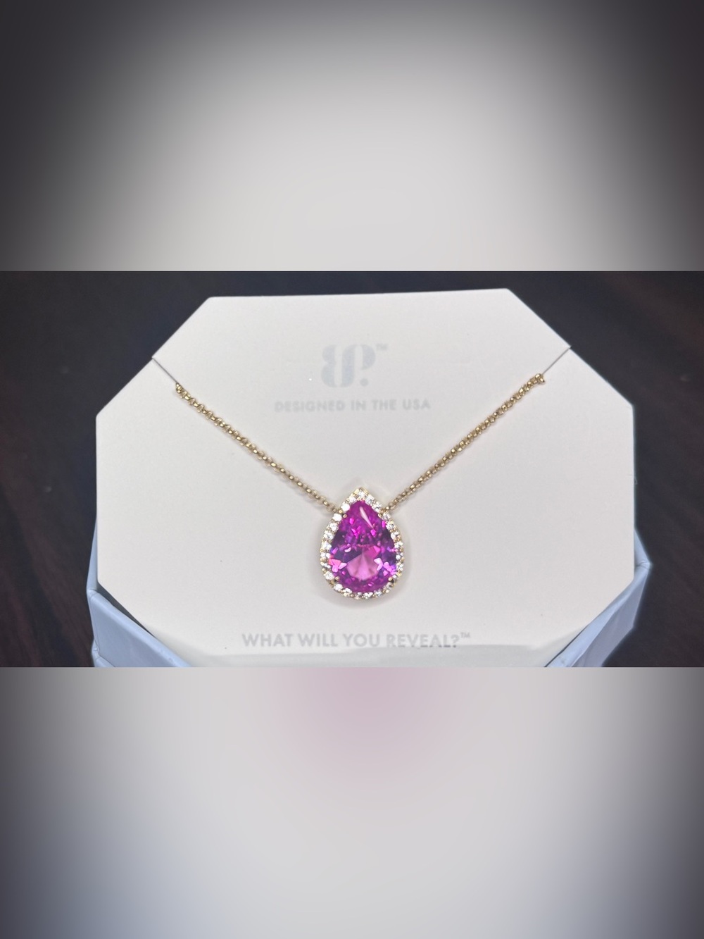 Bomb Party STUNNER! Meet by Chance Lab-created PINK SAPPHIRE on Gold Plating